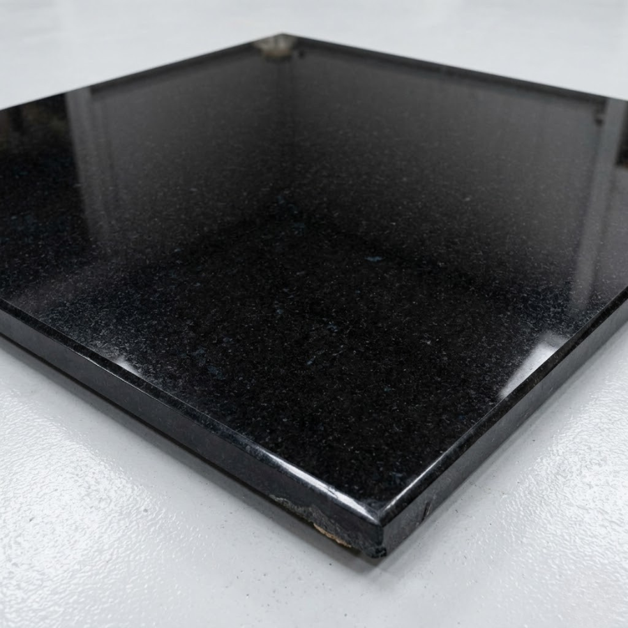 Polished Black Granite Slab